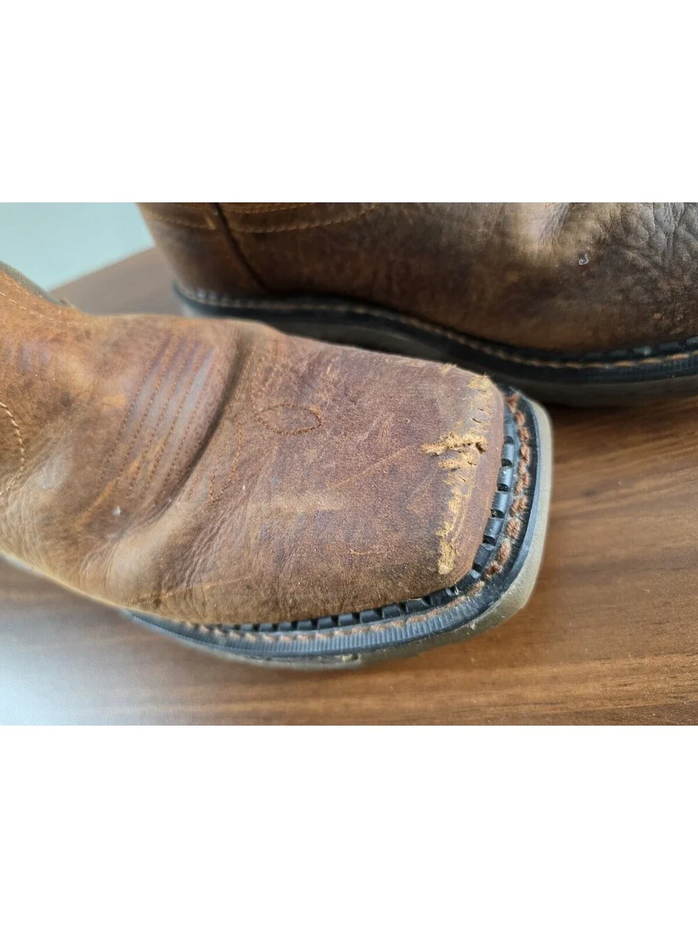 Tennessee Work Boot Co. Leather Cowboy/Work Boot, Steel Toe, Waterproof Mens 8W